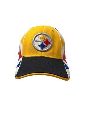 Pittsburgh Steelers Reebok Fitted Baseball Hat Cap Football NFL Logo Dad Stretch